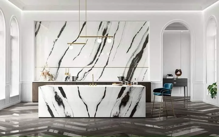 Đá Nung Kết Trắng Vân Mây